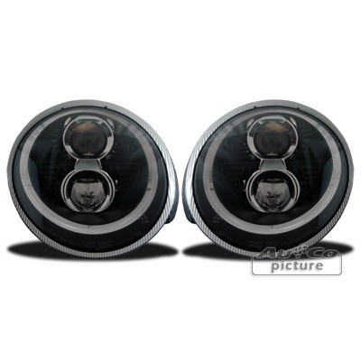 Headlights Porsche 997 LED DRL Look Xenon Black