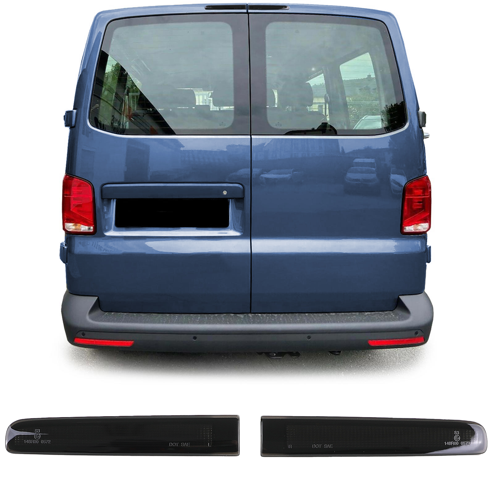 3rd Brake Light VW Transporter T5 / T6 with doors black 03-