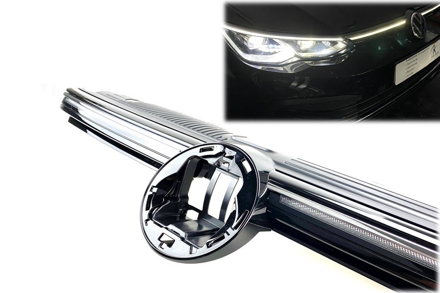 Grill LED Volkswagen Golf 8 Chrome