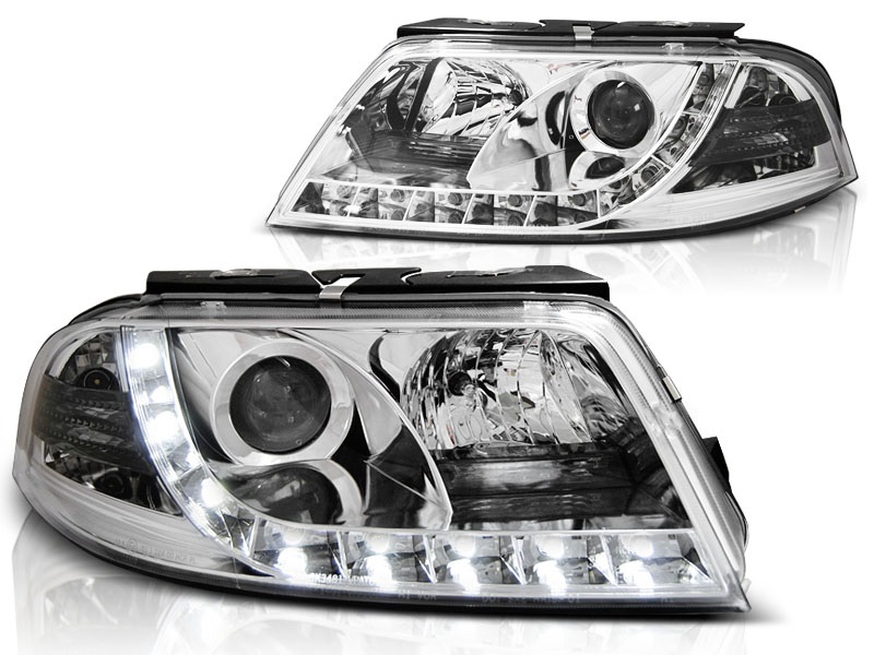 Headlights VW Passat 3BG Devil Eyes Dayline Chrome