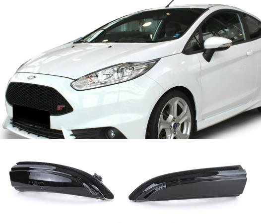 Turn Signals Mirrors Ford Fiesta 2009-2017 Dynamic LED Black