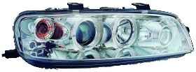 Headlights Fiat Punto 2 Angel Eyes chrome
