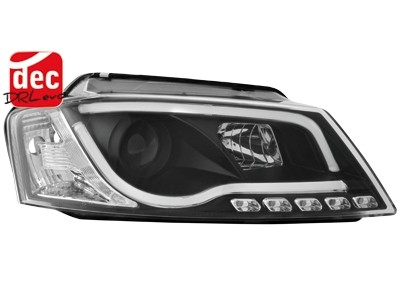 Headlights Audi A3 8P 08-12 Tube Light LED black