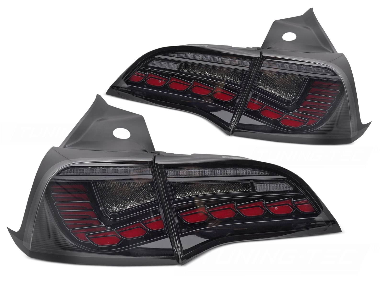 Taillights Tesla Model 3 LED Tube red/smoke