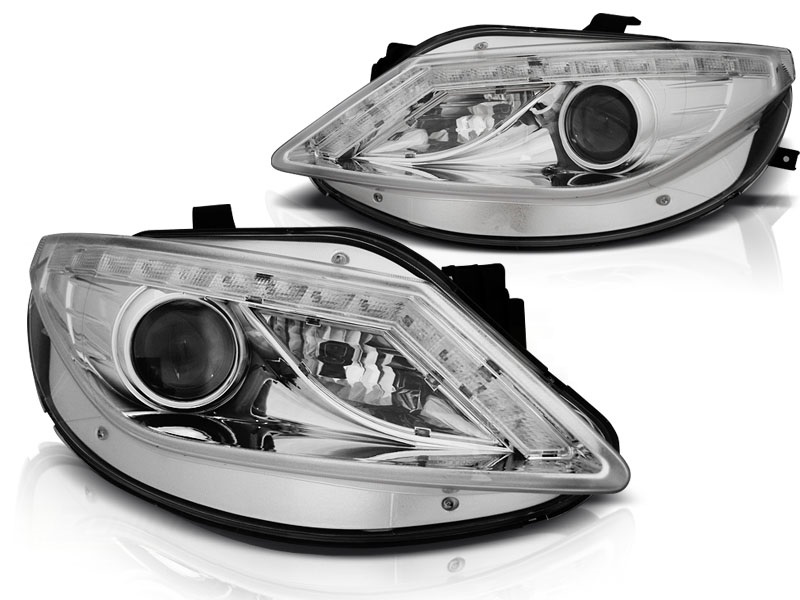 Headlights Seat IBIZA 6J 08-12 LED Turn Signal Chrome
