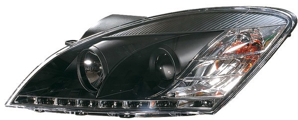 Headlights Kia CEED 06-09 DRL Look Black