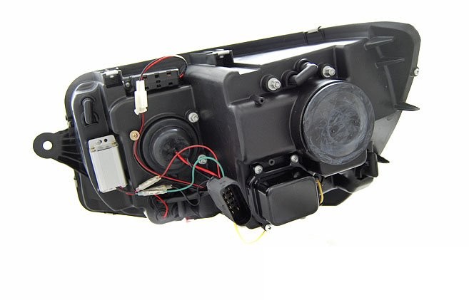 Headlights VW T6 Multivan/Transporter Dynamic Tube Black