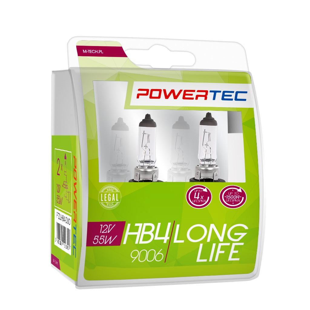 Mtech Powertec SuperWhite HB4 lampen 12V DUO