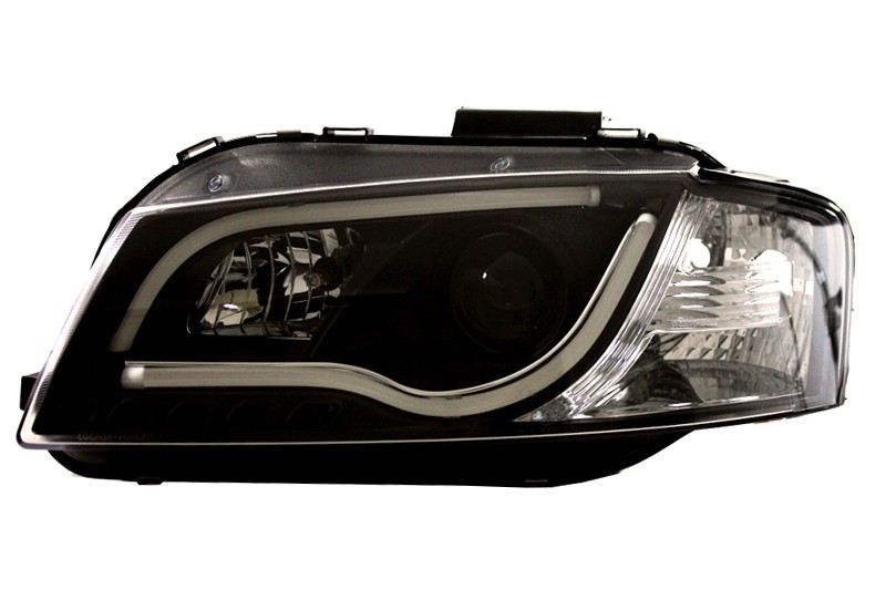 Headlights Audi A3 8P 03-08 Tube Light LED chome