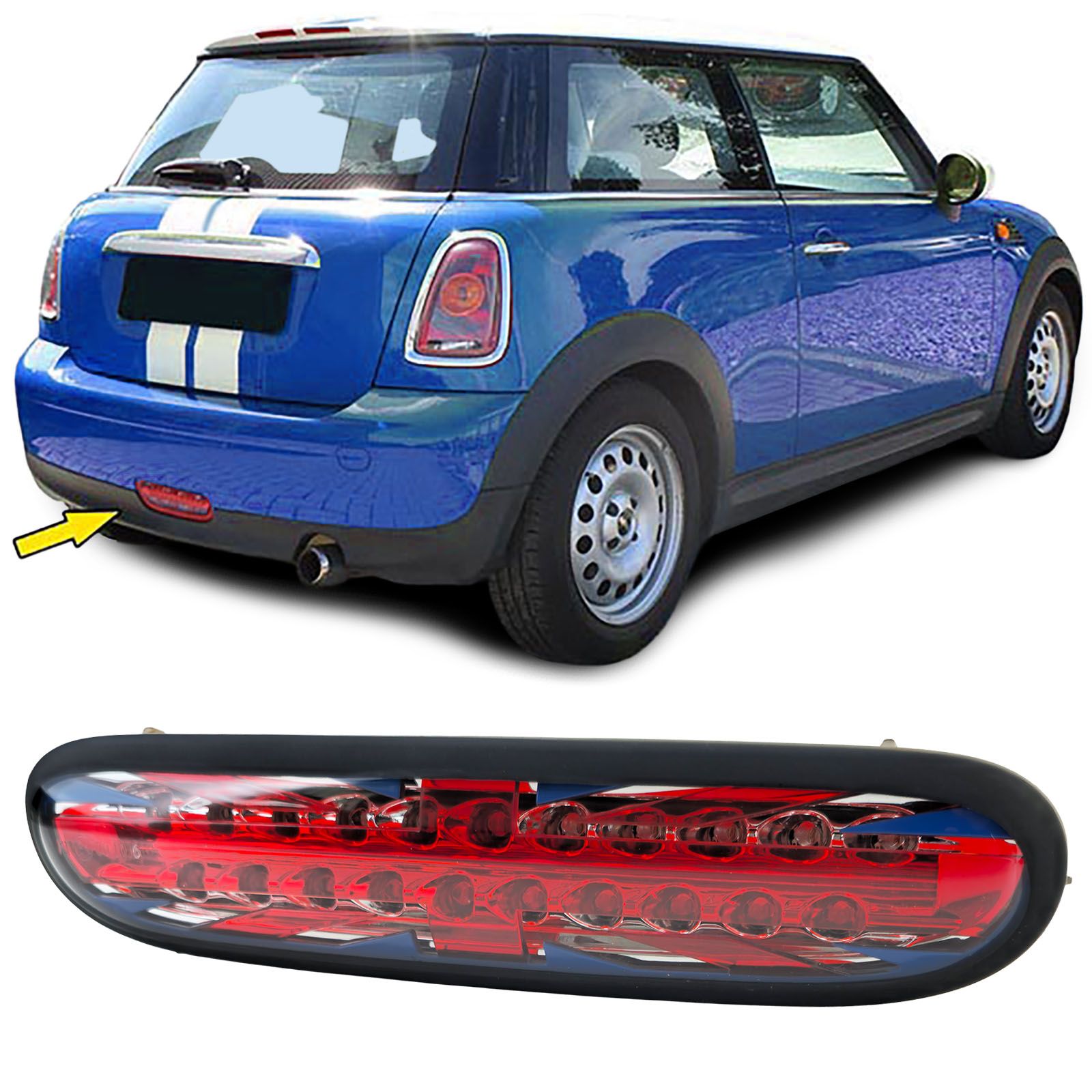 LED Neon Light Red Black for Mini R56 R57 Cabrio One Cooper D 06-10