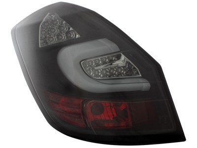 Rear lights Skoda Fabia LED 5J 07+ black/smoke