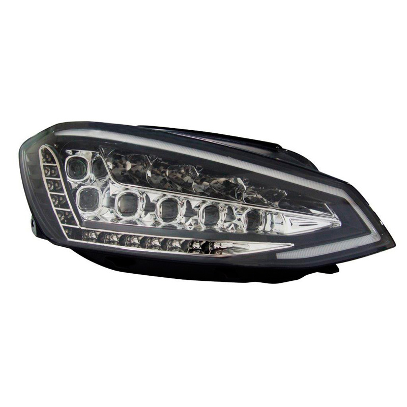 Set Headlights Full-LED incl. DRL  Volkswagen Golf VII 2012-2017 - Black - incl. Levelling Motor