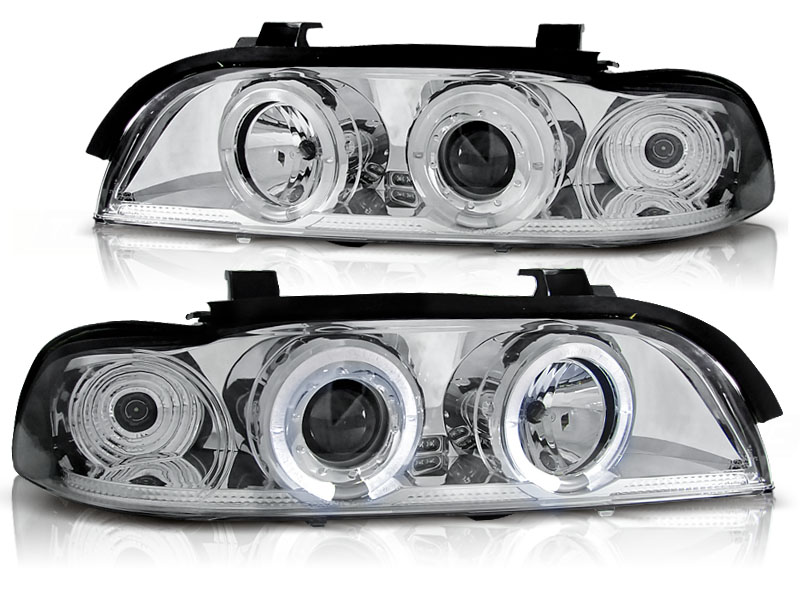 Headlights BMW E39 Angel Eyes Chrome SPECIAL PRICE