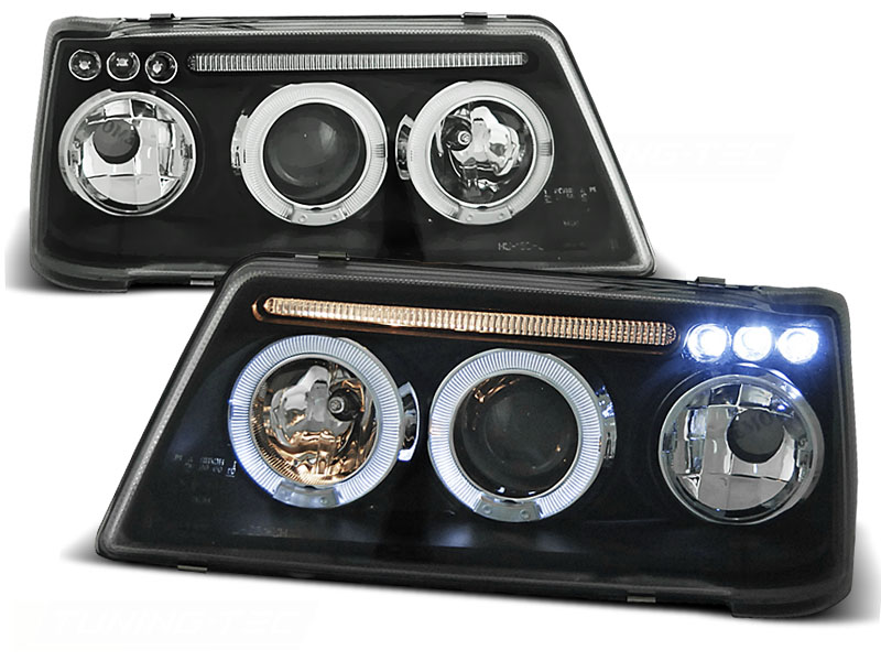 Headlights Peugeot 205 Angel Eyes Black