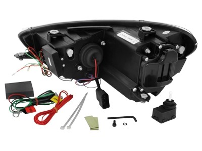Headlights VW Scirocco lll 08- Devil Eyes Dlite Black