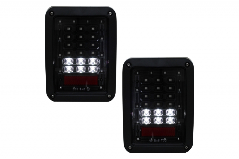 Taillights Jeep Wrangler JK (2007-2017) Black