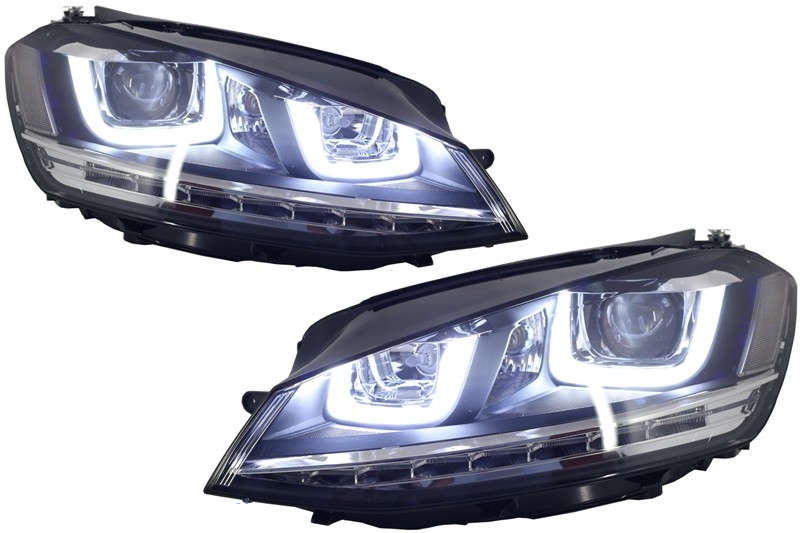 Headlights VW Golf VII LED Daytime Running Lights 12- R-Line Chrome (Dynamic)