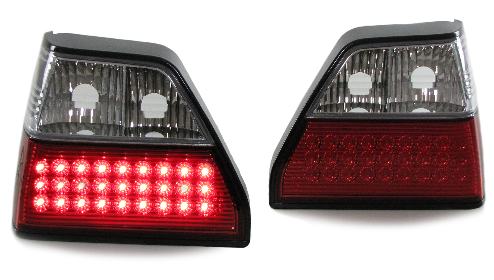 Taillights VW Golf II LED Red/White clear