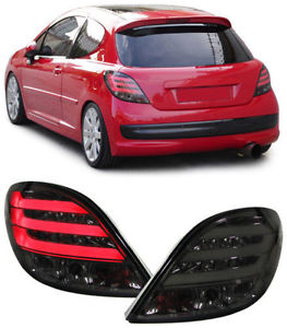 Taillights Peugeot 207 LED Smoke Lightbar