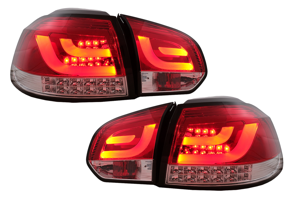Taillights VW Golf VI 2008- Full LED Versie 2 red/He