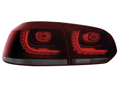Taillights led VW Golf VI 10/08- R-look red/Smoke
