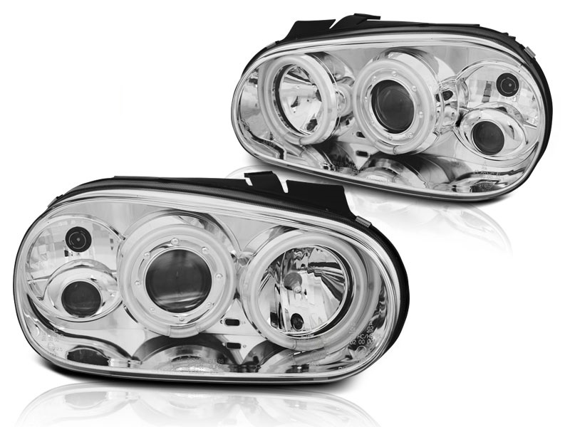 Headlights VW Golf IV Angel Eyes Ice CCFL