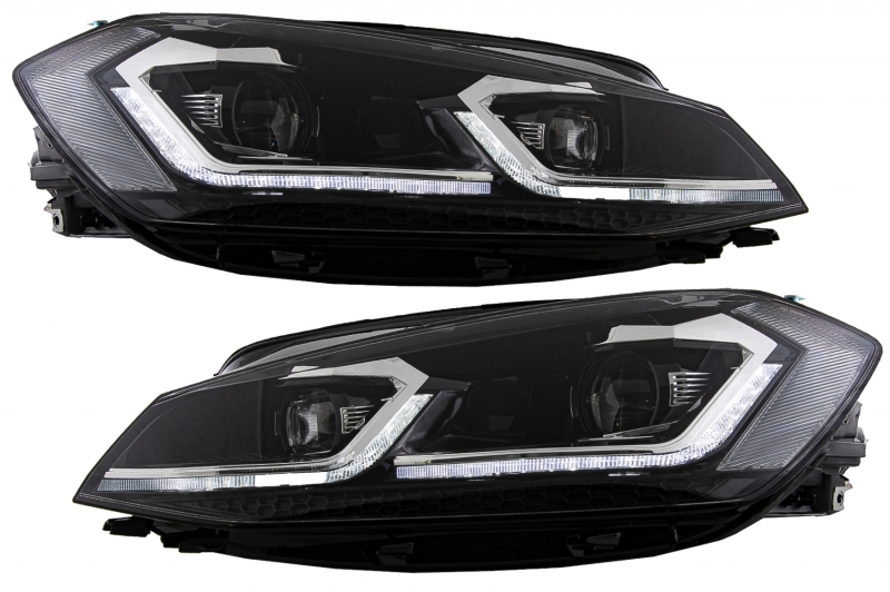 Headlights VW Golf 7.5 LED Daytime Running Lights Dynamic